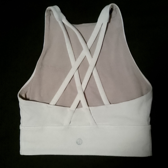 lululemon athletica Tops - Lululemon White Alignment Long Line Bra